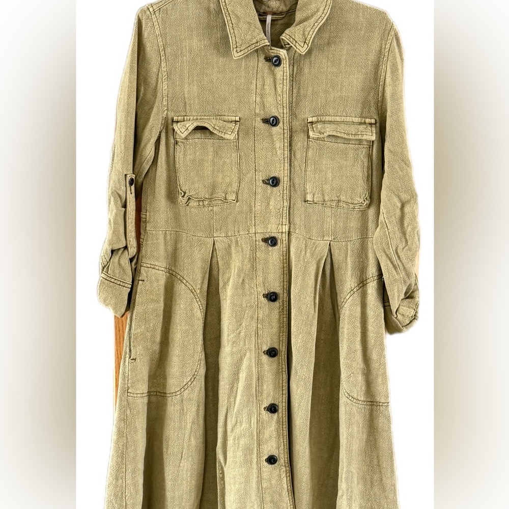 Free People Rainz Duster marsh green XS - Picture 12 of 16